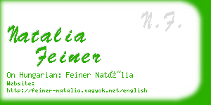 natalia feiner business card